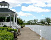 Image of the Erie Canal near the Gazebo in Spencerport