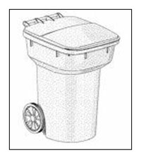 Rolling Refuse Container